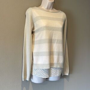 Fabiana philipi cashmere sweater with cotton under top (flawed), M